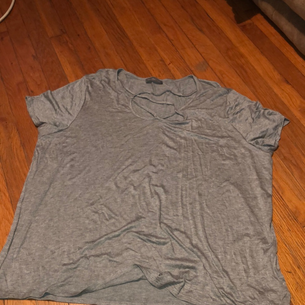 Gray shirt
